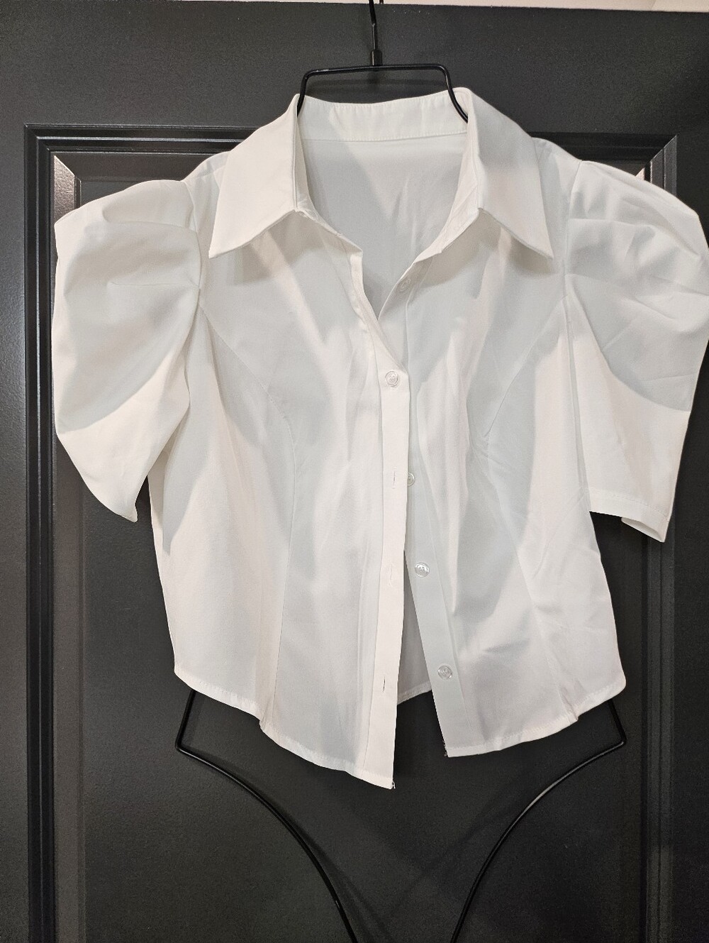 Puff Sleeve Button Shirt